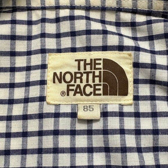 Rare The North Face Coolmax Cinch Waist Hiking Shirt 85/US SM Gingham Korea - Picture 8 of 11